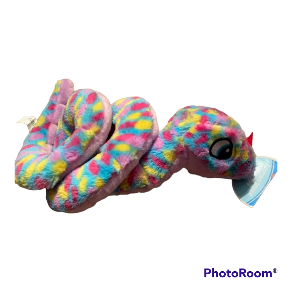 Snake Dog Toy Pet Central Purple Spotted